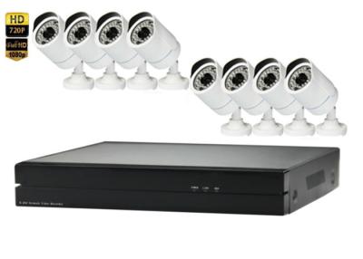 China Wall Mount 8 Channel NVR Kit 1080p 2MP 8 Ip Camera Security System for sale