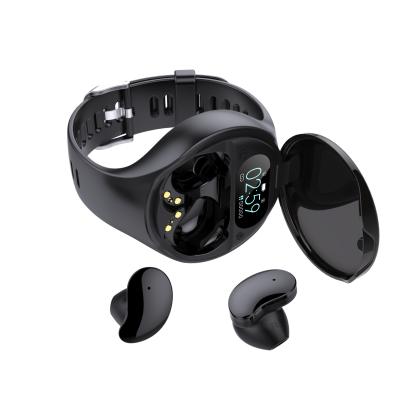 China New Audifonos Earbuds BT Wireless Earphone Tending Two Earbuds in One Smart Watch TWS with Multi Functions for sale