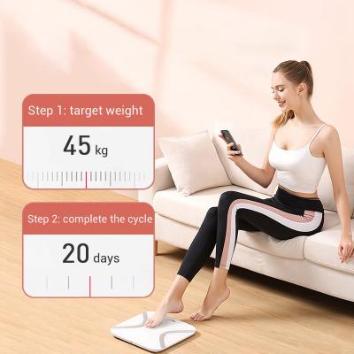 China Hot Selling Support Blutooth Functiion Lager Platform 7in 1 Electronic Bmi Bathroom Floor Body Fat Scale for sale