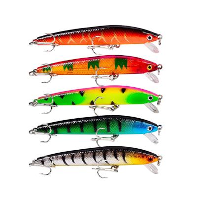 China Painted Trolling Tackle Pescaria Umpan Pancing Minnow Deep Diving Lures PESCA Sea Fishing Lures T T Shad Wavefun Peche Leurre 11cm/15g for sale