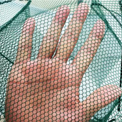 China High Strength Automatic Shrimp Trap 6 Holes Folded Hexagon Fishing Net Fish Shrimp Minnow Fishing Crab Baits Cast Mesh Trap for sale