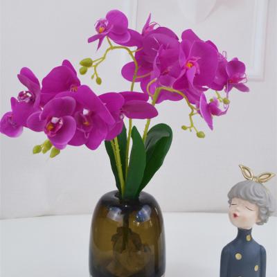 China Hot Sale Silk Cloth Artificial Flowers Butterfly Orchid Silk Hanging Flower for sale