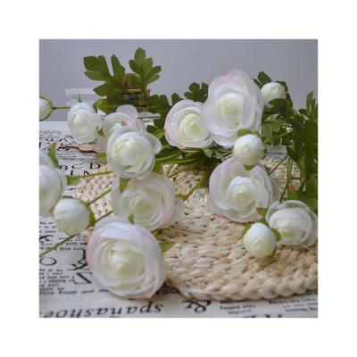 China Silk Artificial Flowers 8 Main Camellia Of Fabric Good Quality China Artificial Flowers for sale