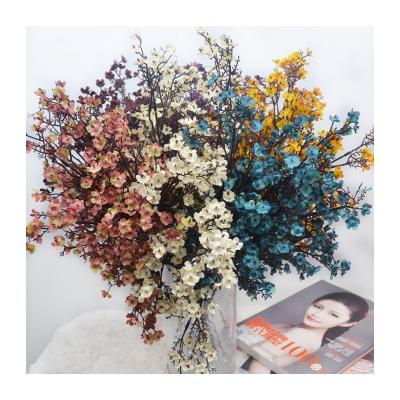 China 2021 New Technology Silk Professional Manufacturer Tending Artificial Flowers Small Wishbone for sale