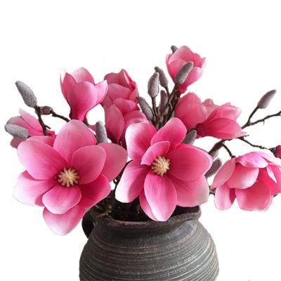 China Wholesale Size Quality Magnolia Flowers Silk Fabric Artificial Flowers From China Supplier for sale