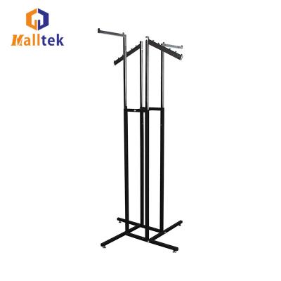 China Easy Assembly Retail Clothing Clothes Shop Fixture Metal Display Rack for sale