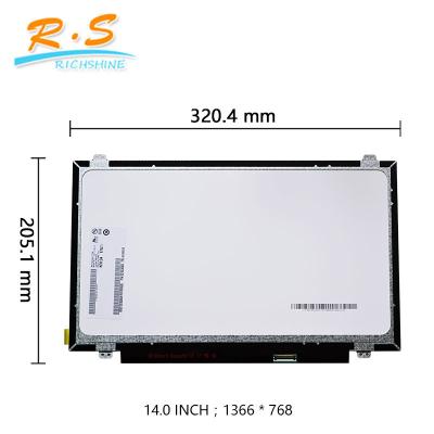 China Normally White Replacement LCD Laptop Screens 1366 * 768 Glare Surface for sale