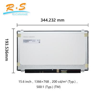 China Slim 15.6 inch LED Laptop Touch LCD Screen LED Display  40pin B156XTK01.0 for sale