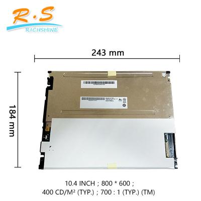 China 10.4inch industrial led screen  LCD Panel Assembly 800x600 high brightness color for replacement model G104SN02 V2 for sale