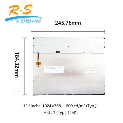 Cina 600 frequenza del pannello G121X1-L03 WXGA 1024x768 60Hz di cd/m2 TFT LCD in vendita