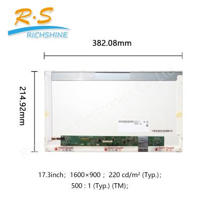 China HD LED Display Screen 17.3 inch LCD Screen 1600x900 B173RW01 V5 Replacement Panel for sale