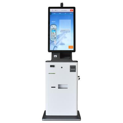 China Indoor OEM ODM 32 Inch Indoor Kiosk Touch All In One Self Ordering And Payment System Payment Card Top Up Machine ATM Machine for sale