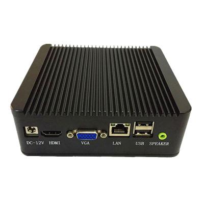 China Fanless+Aluminum Alloy Metal Case 7/8/10/11 Wifi Tpm2.0 Industrial Mini Box Fanless I7 4500u 4gb 64gb Win Desktop Computer for sale