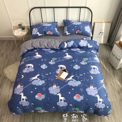 China Nondisposable 100% Polyester Kids Bedding Set Cartoon Printing Juvenile Sheet Set for sale