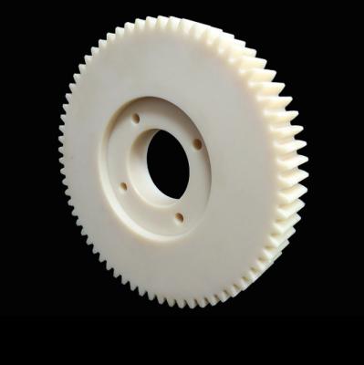 China Plastic Machining Lathe Center Parts Machine Parts Small Nylon Worm Gear for sale