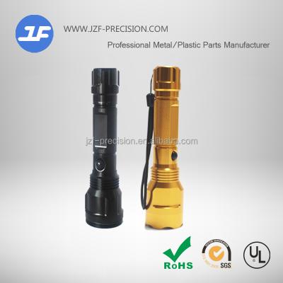 China Aluminum Stainless Steel//Metal/Plastic Aluminum Housing LED Torch Anodized Gold/Led Flashlight Torch Flashlights for sale