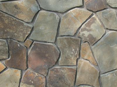 China Natural Paving Stone Rusty Slate Irregular Stone Crazy Stone Multicolor Stepping Stone for sale