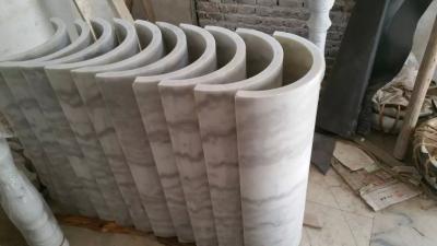 China Marble Columns Guangxi White Marble Doric Columns China Carrara White Marble Pillars for sale