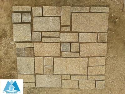 China Tiger Skin Yellow Granite Paving Sets Granite Patio Flooring Granite Stone Patio Pavers for sale