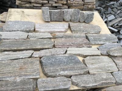 China Pink Quartzite Random Stone Veneer Quartzite Field Stone Natural Stone Cladding for sale