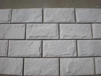 China Snow White Quartzite Mushroom Stone Exterior Stone Wall Tile Quartzite Stone Cladding for sale