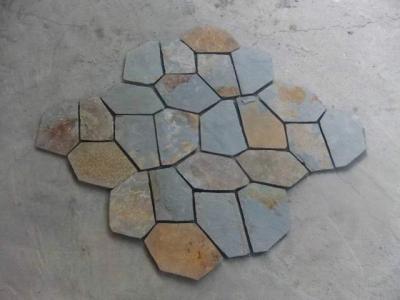 China Multicolor Slate Flagstone Patio Stones/Wall Cladding Natural Slate Flagstone Pavers/Walkway for sale