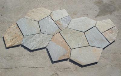 China Oyster Split Face Slate/Quartzite Flagstone Patio Pavers Oyster Flagstone Walkway Pavement for sale