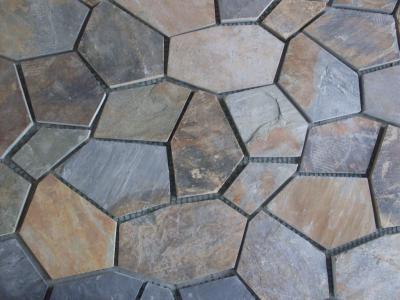 China China Rusty Slate Flagstone Walkway Pavers Slate Patio Stones Flagstone Wall Cladding for sale