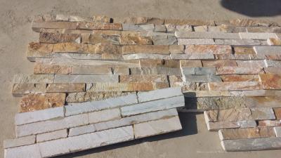 China Hot Sales Quartzite Z Stone Cladding Rough Beige Stone Veneer Natural Culture Stone Ledger Stone for sale