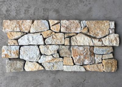 China Yellow Slate Z Stone Panel with Steel Wire Back,Thick Slate Stacked Stone Cladding,Outdoor Veneer for sale