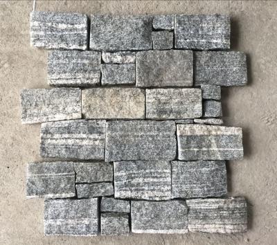 China Cloudy Grey Granite Z Stone Cladding back with Steel Wire,Natural Z Stone Panel,Culture Stone Wall for sale