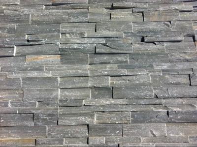 China Grey Slate Stacked Stone,Rough Face Slate Stone Veneer,Natural Z Stone Cladding,Outdoor Stone Panel for sale