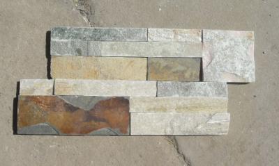 China Oyster Mixed Rusty Color S Clad Stacked Stone,Split Face Slate S Clad Stone Cladding,Thin Stone Veneer for sale