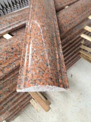 China Maple Leaf Red Granite Staircase Handrail, Crown Red Granite Balustrade, China Capao Bonito Granite Banisters for sale