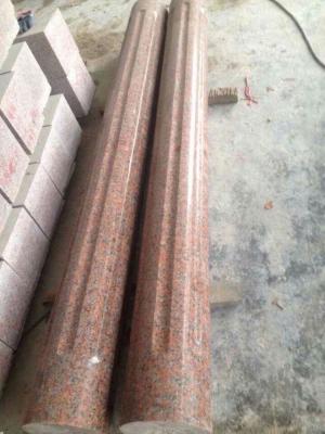 China China Capao Bonito Granite Column,Crown Red Granite Roman Column,Maple Leaf Red Granite Columns for sale