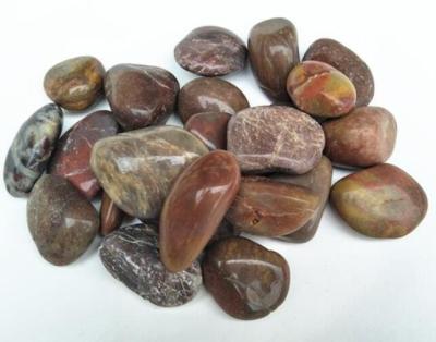 China Polished Pebble Stones,Red Cobble Stones,Red River Stones,Cobble River Pebbles,Landscaping Pebbles for sale