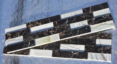 China White Black 3D Marble Culture Stone,Marble Stone Cladding,Natural Stone Veneer,Marble Ledgestone for sale