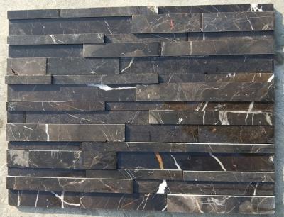 China Emperador Dark Marble Culture Stone,China Marble Stacked Stone,Real Stone Cladding,3D Stone Veneer,Stone Panels for sale