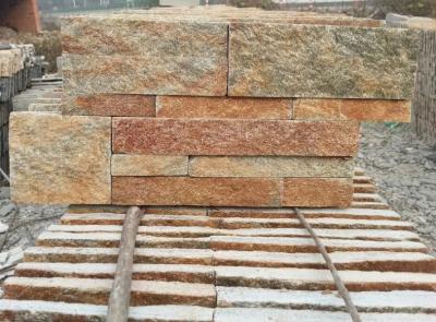 China Rustic Quartzite Stone Cladding,Sclad Stacked Stone,18x35cm Stone Veneer,Natural Stone Panels,Quartzite Culture Stone for sale