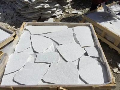 China White Quartzite Random Flagstone,Random Stone,Crazy Stone,Landscaping Stone,Flagstone Wall for sale