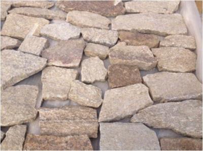 China Sesame Yellow Granite Random Flagstone,Crazy Stone,Irregular Flagstones,Landscaping Stones for sale