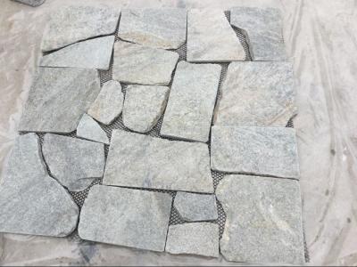 China Green Quartzite Random Flagstone,Crazy Stone,Irregular Flagstones,Landscaping Stones for sale