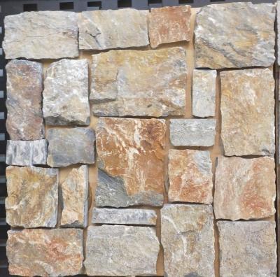 China New Oyster Quartzite Random Stone,Loose Stone Wall Cladding,Field Stone,Landscaping Wall Stone for sale