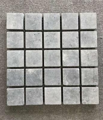 China Blue Limestone Meshed Flagstone,Stone on Net,Walkway,Pavers,Grey Wall Tiles,Decor Stone for sale