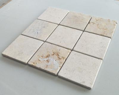 China Beige Travertine Mosaic,Stone Mosaic Tiles,Marble Mosaic,Limestone Mosaic,Mosaic Wall Stone for sale