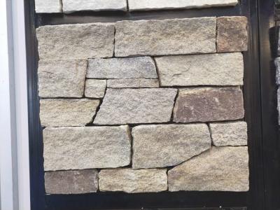 China Yellow Granite Stone Veneer with Steel Wire Back,Yellow Stone Wall Cladding for sale