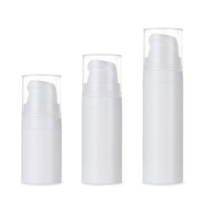 China Eco-Friendly Personal Care 5ML 10ML 15ML Airless Pump Bottle Set With Pump Cap Lotion Bottle Container Serum Lotion Cosmetic Bottle for sale