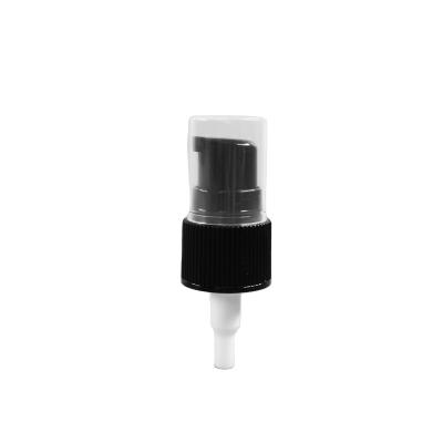 China Non Spill Wholesale Ningbo Yuyao 20/410 Black Plastic Lotion Pump With Half Cap for sale