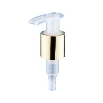 China Non Spill Wholesale Plastic Lotion Pump 24/410 24/415 28/410 Lotion Soap Dispenser Aluminum Cream Pump Rotary Switch for sale