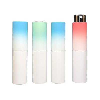 China Wholesale 8ml 10ml 15ml Cosmetic Custom Aluminum Gradient Bottle Mini Portable Atomizer Bottle Travel Refillable Perfume Pen Spray for sale